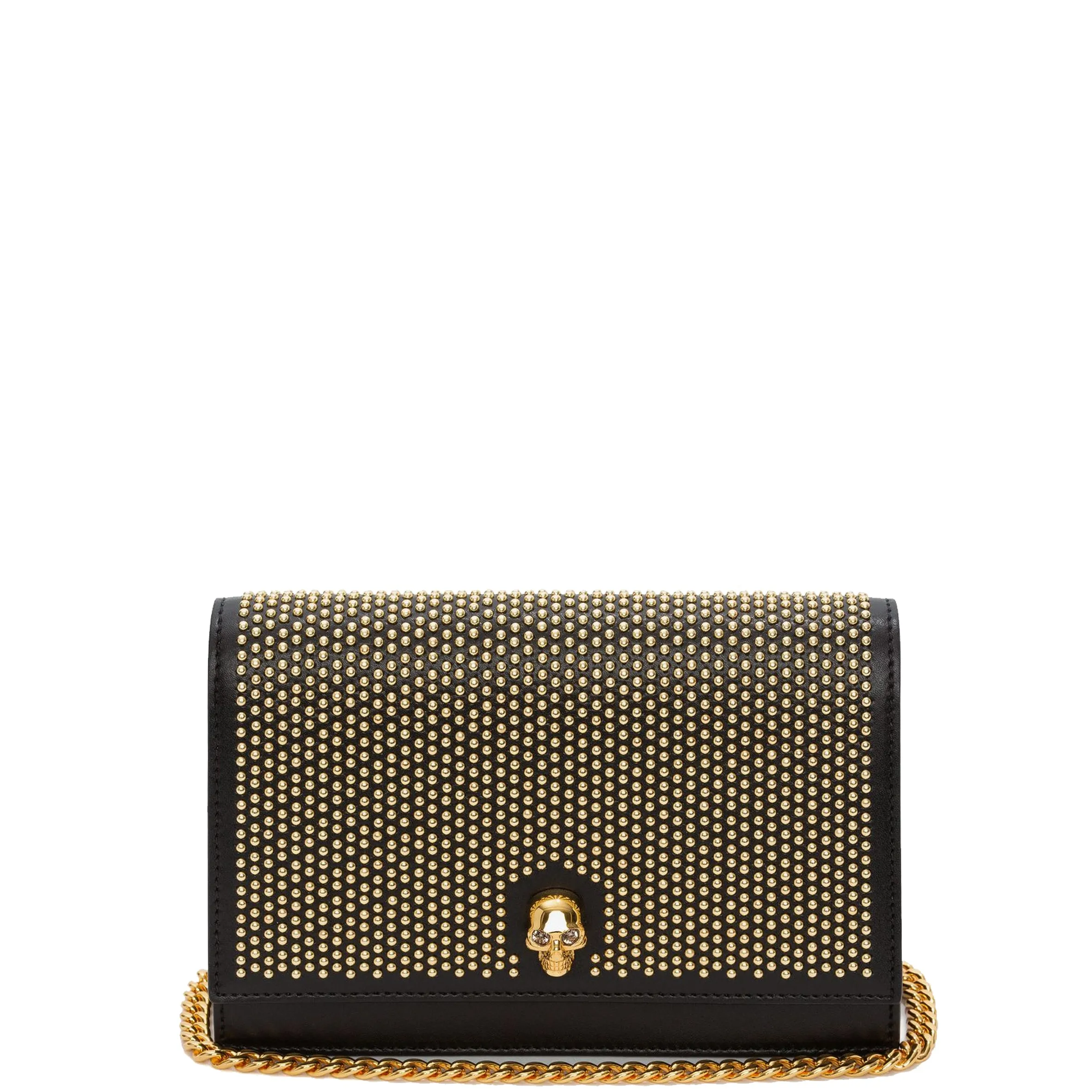 Skull Mini Bag Studded, Black/Gold