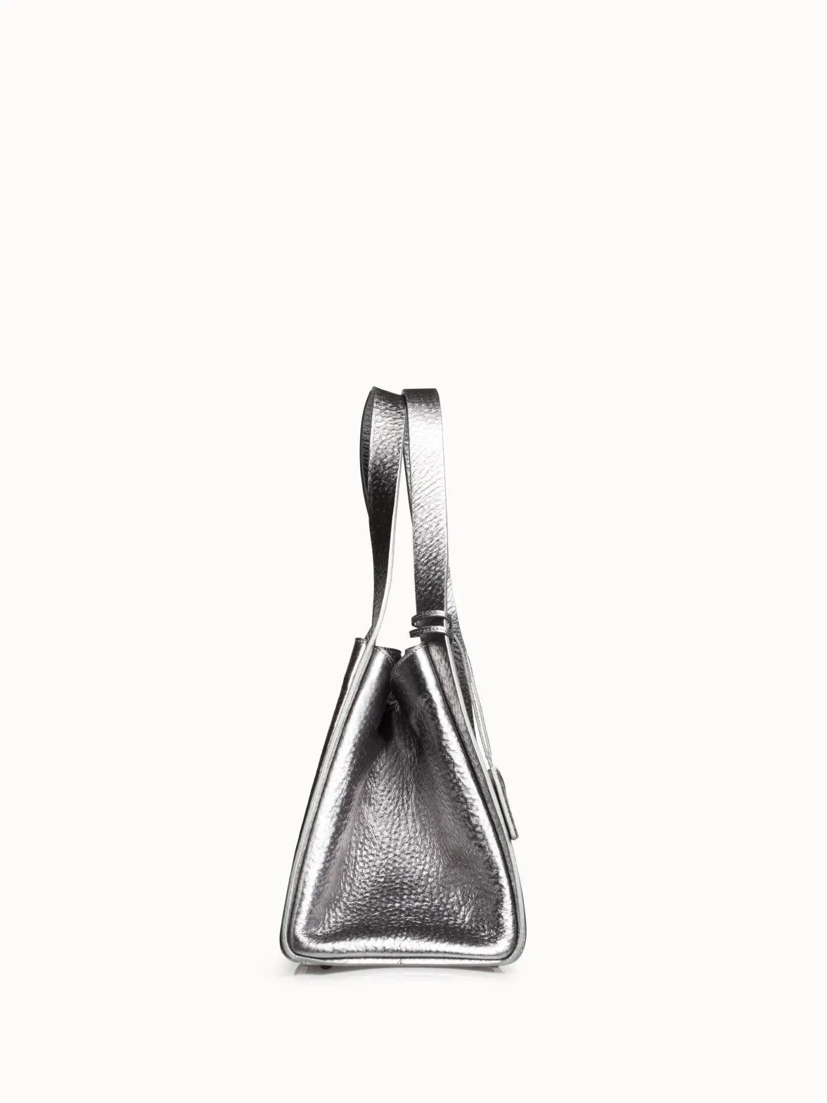 Small Alex Handbag In Hammered Leather