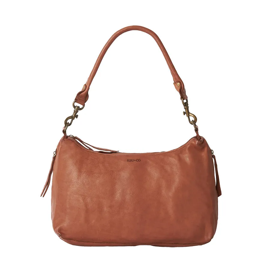 SMALL SLOUCHY - COGNAC LEATHER