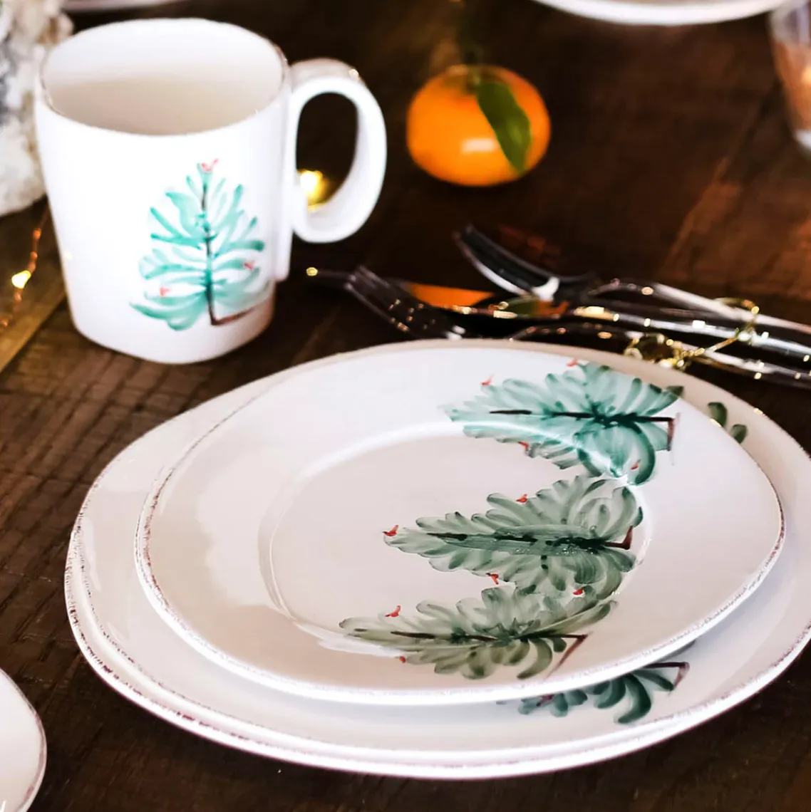 VIETRI Lastra Holiday Dinner Plate