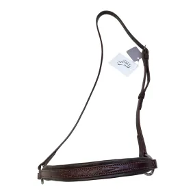 Walsh Drop Noseband in Brown - Horse