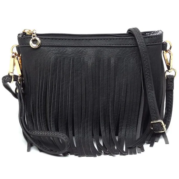 Western Fringe Clutch Cross Body Bag