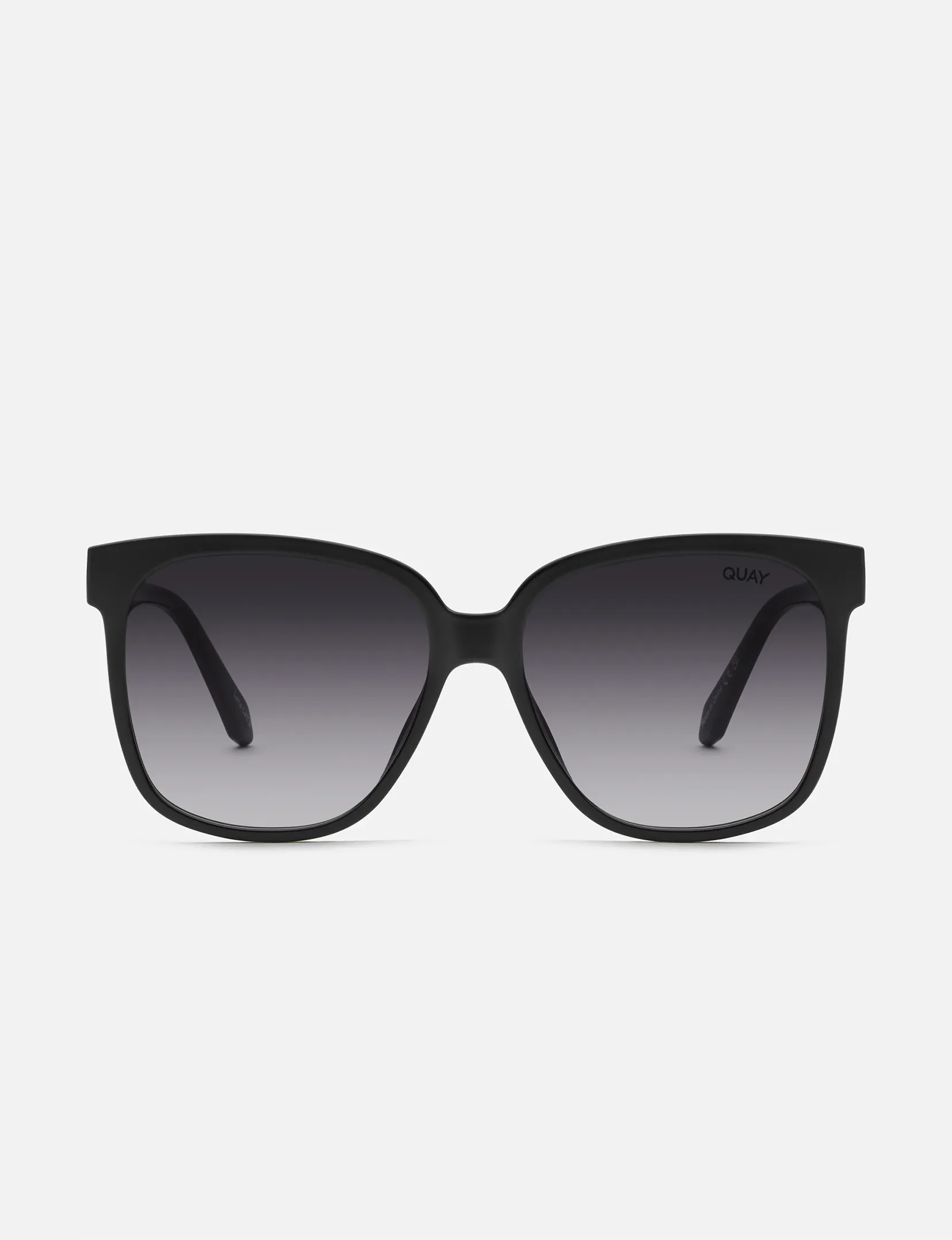 Wide Awake Sunglasses, Black/Smoke