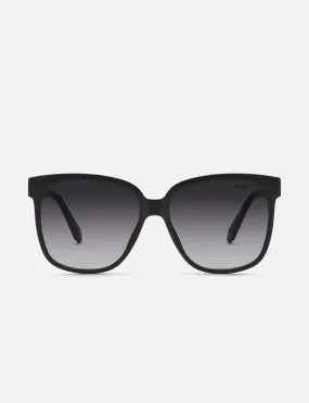 Wide Awake Sunglasses, Black/Smoke