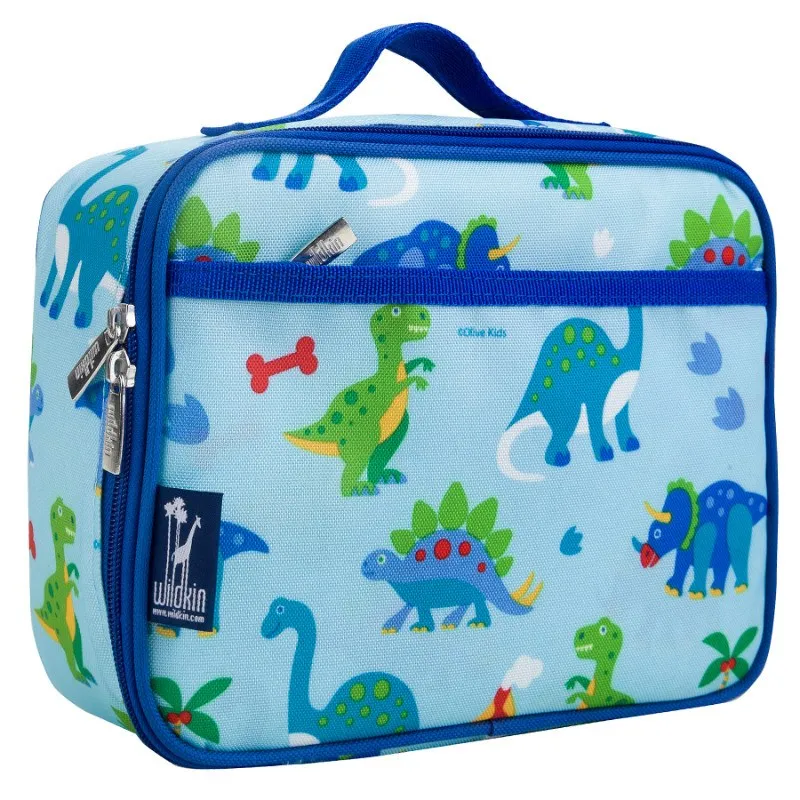 Wildkin Olive Kids Dinosaur Land Lunch Box Bag [BPA-Free]