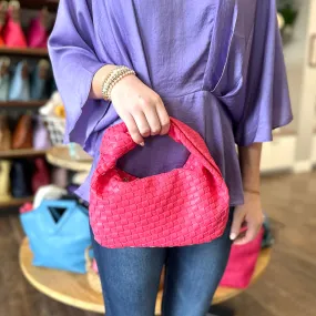 Woven Knot Bag Pink